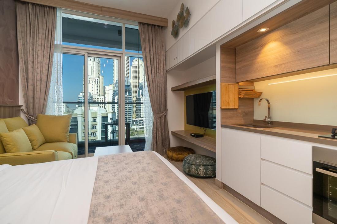 Higuests - Designer Studio In Dubai Marina With Amazing Views Экстерьер фото